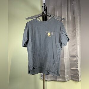 Gray Short Sleeve Tee with Chest Graphic St Martin